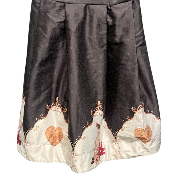 Vintage-Inspired 1950s Party Dress - Black & Gray Polka Dot , size small - Picture 4 of 7